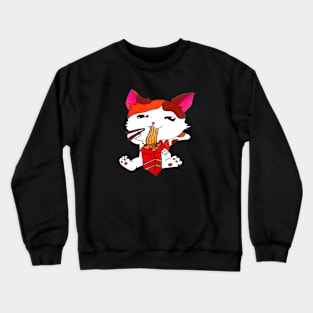 Cat Ramen Lover Japanese Crewneck Sweatshirt